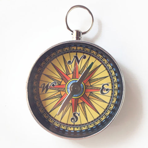 Portable Outdoor Compass Keychain